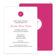 Raspberry Circle Initials Invitations Image 8 of 11